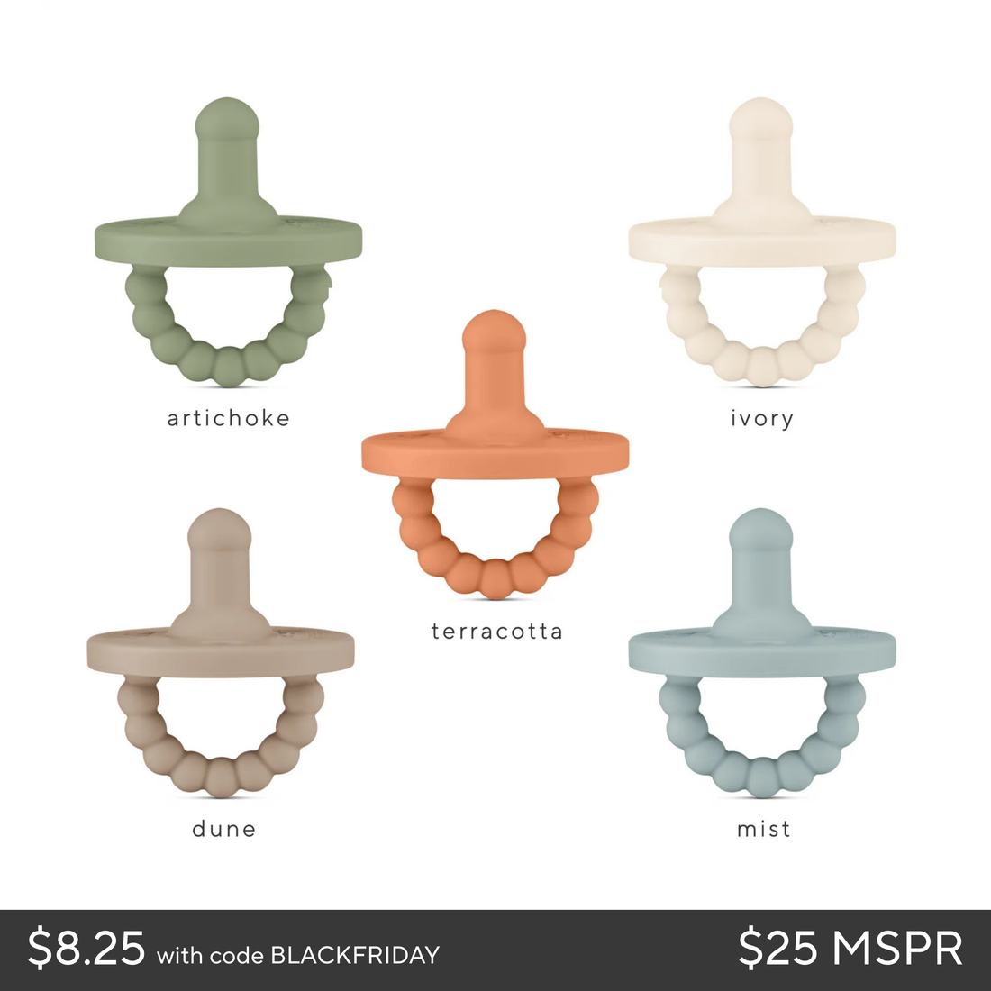 Cutie PAT Round (0m+) Pacifier Value 5 Packs