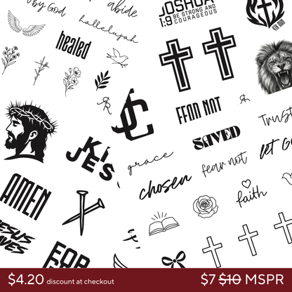 Christian Temporary Tattoos