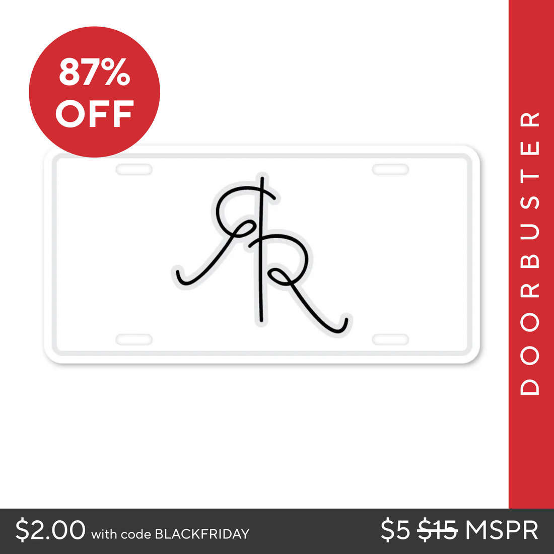 Ryan &amp; Rose License Plate