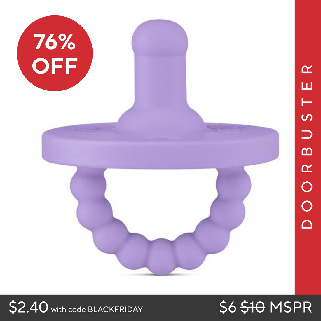 Cutie PAT Round (0m+) Pacifier + Teether