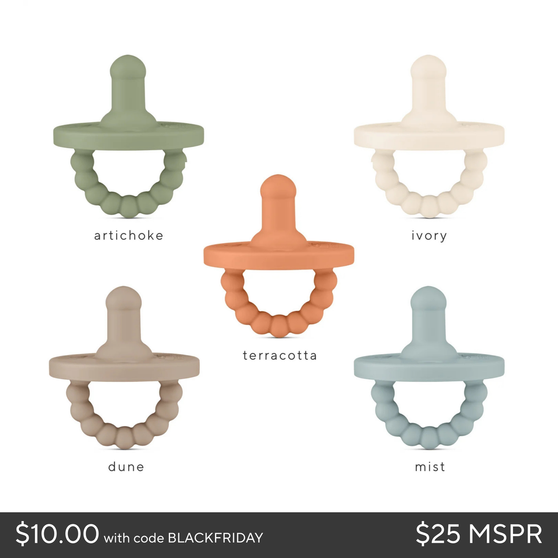 Cutie PAT Round (0m+) Pacifier Value 5 Packs