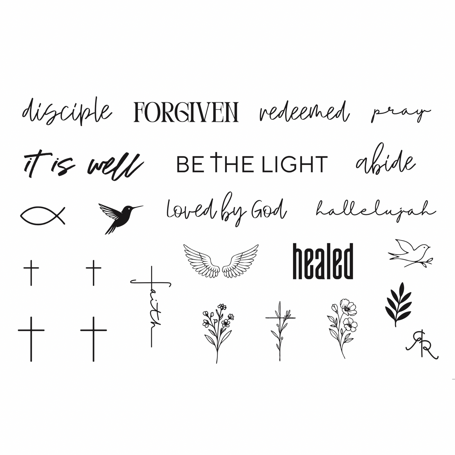 Christian Temporary Tattoos