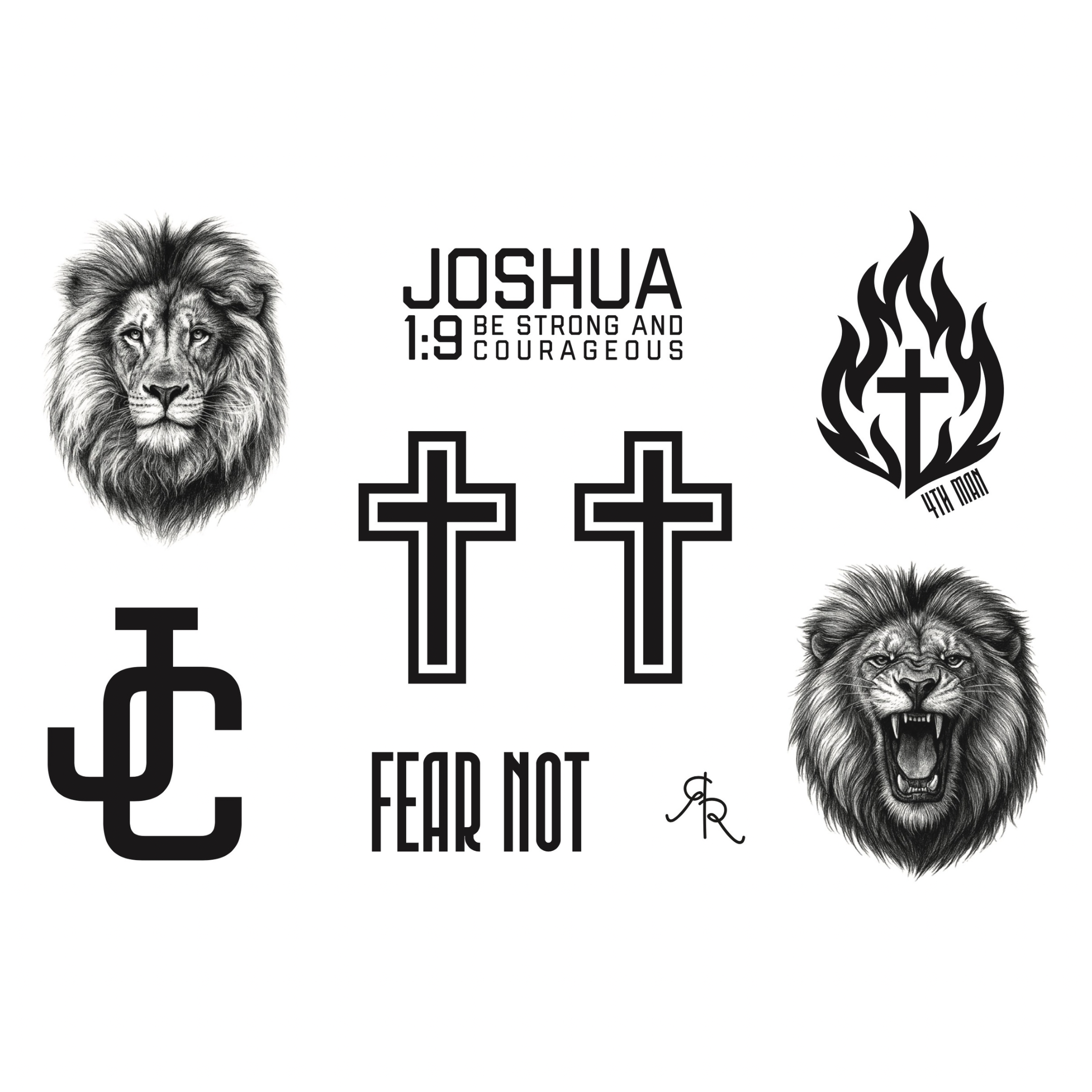 Christian Temporary Tattoos