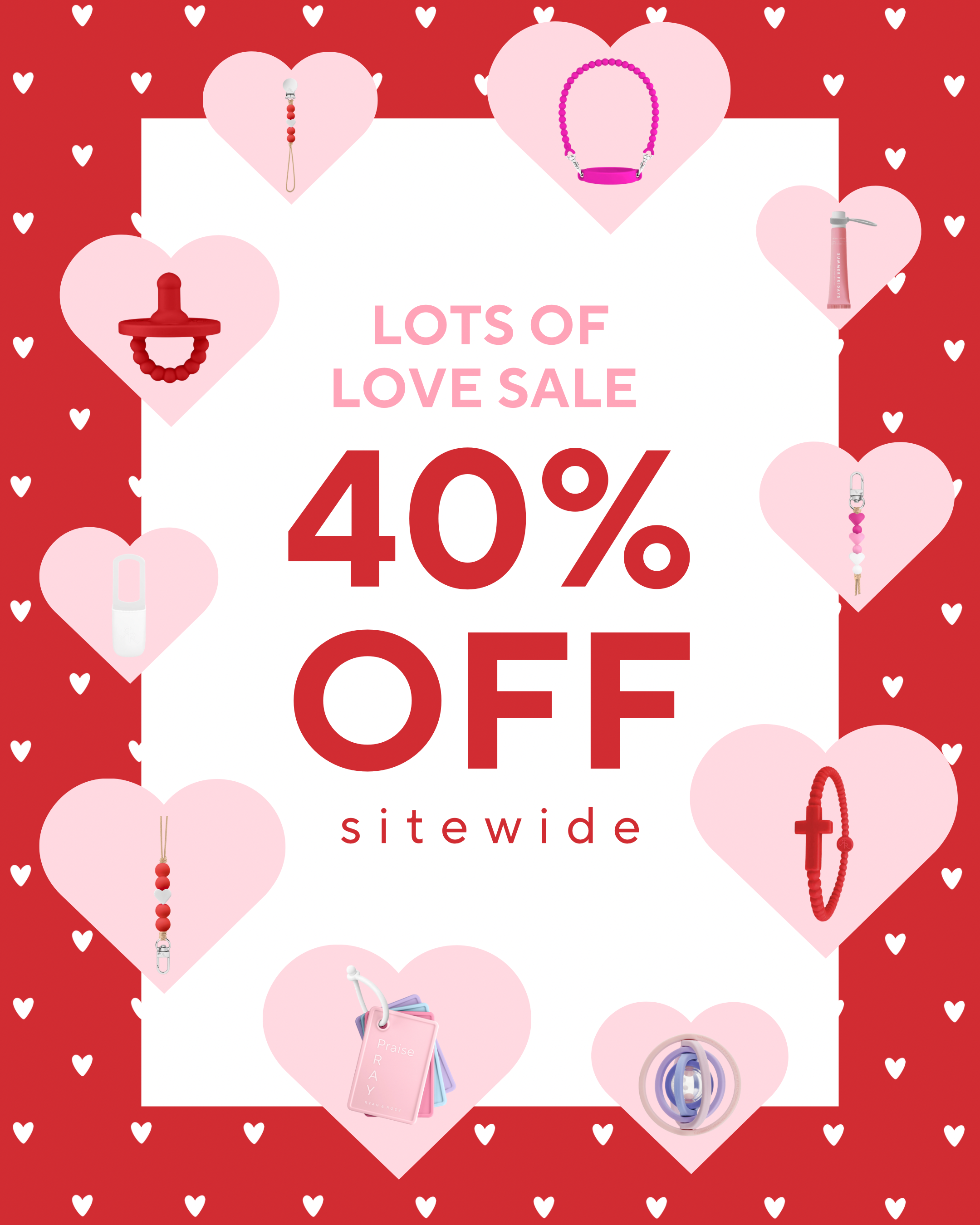 Valentine sale 40% off sitewide