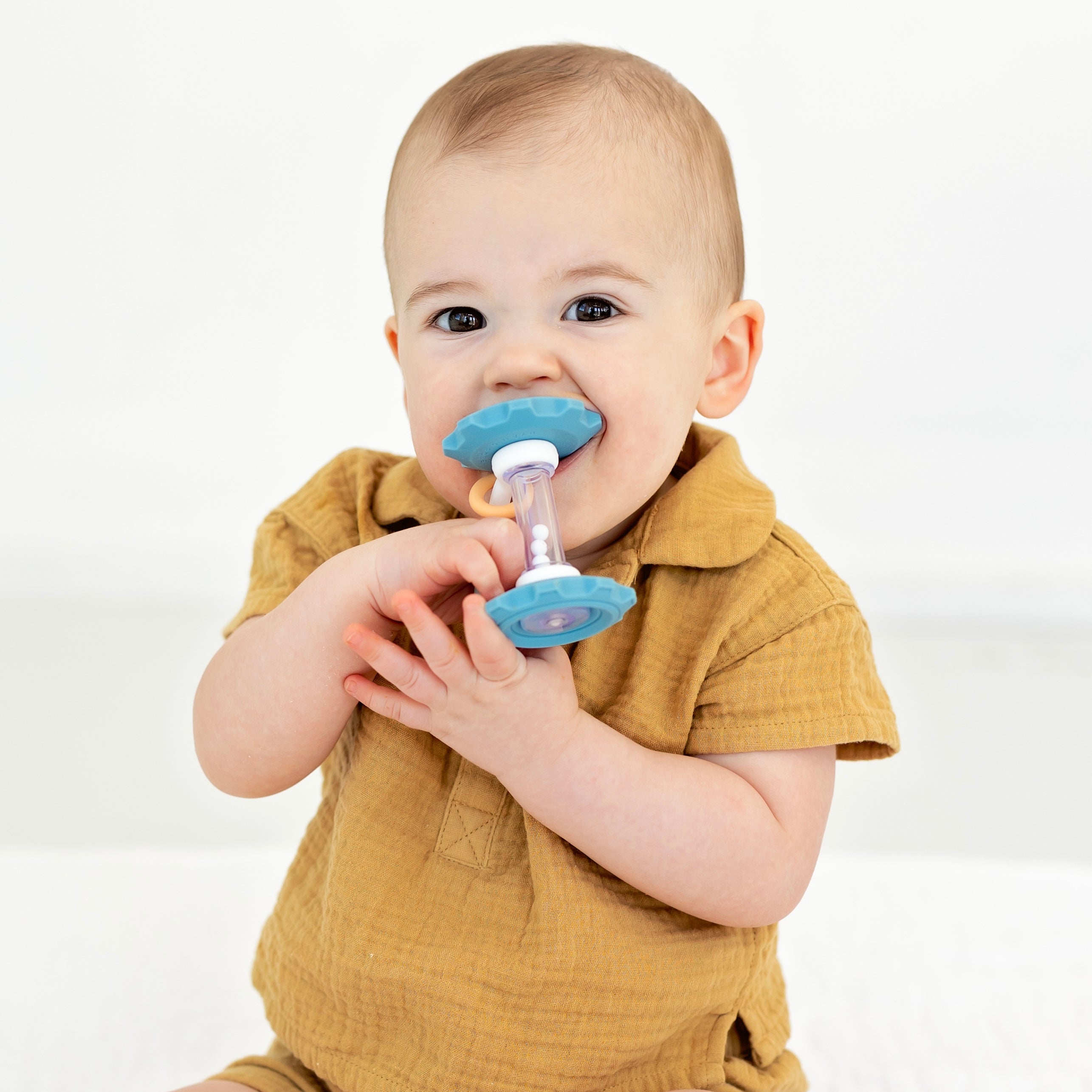 Baby playing with Gear Teether