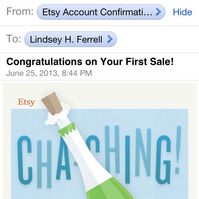 Etsy Receipt